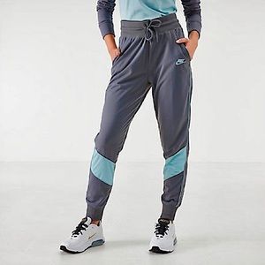 Nike Heritage Track Pants 🩶💙 Gray & Blue | Retro Streetwear Vibes